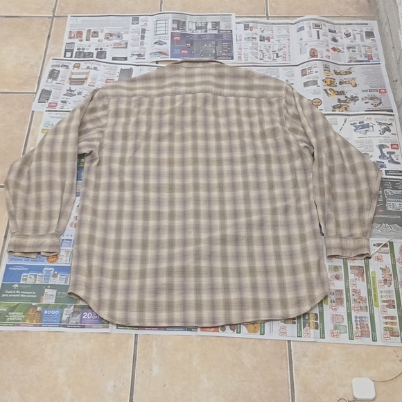 Mens Guess Jeans "American Tradition" Button down Shirt L Brown - Picture 2 of 4